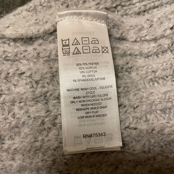 Sincerely Jules Zip Front Sweater Gray - Picture 6 of 6